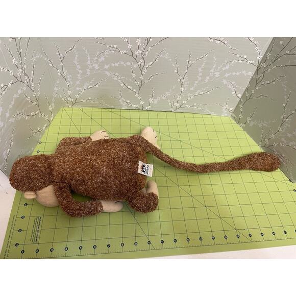 Jellycat Tumtum Tum Tum Monkey Brown Tan Suede Tummy Chimpanzee Ape Long Tail - Picture 6 of 11